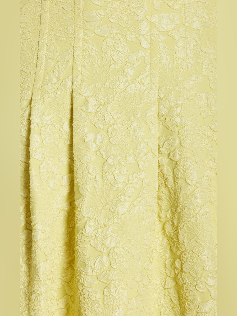 Jonathan Simkhai | Rosalie Yellow Textured Jacquard Maxi Dress Size 4 - Picture 5 of 11